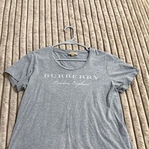 Burberry Light Gray Short Sleeve Tee